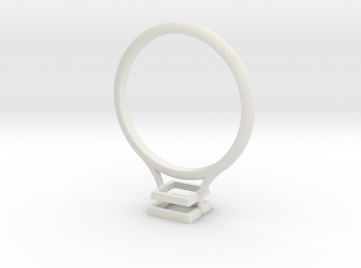 Bezel Ring- Square 3d printed