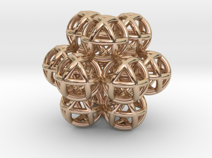 13 Vector Equilibrium Spheres Fractal Sacred Geome 3d printed