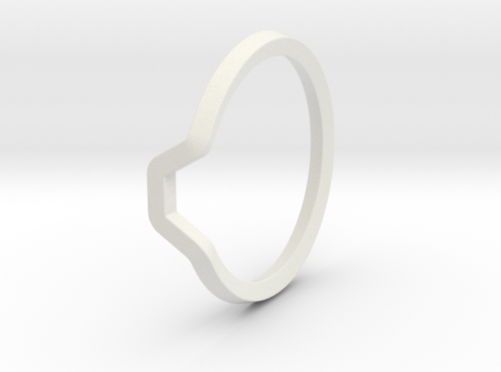 BETTER HALF Ring(HEXAGON), US size 8.5, d=18,5mm 3d printed
