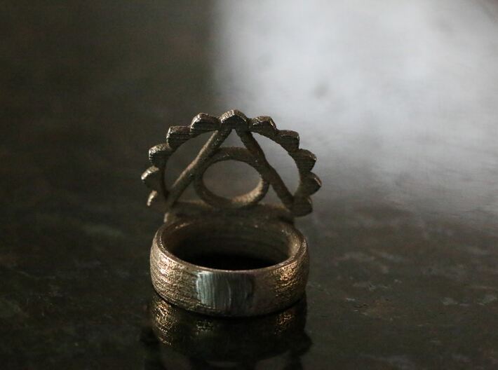 5th Chakra Ring 3d printed 
