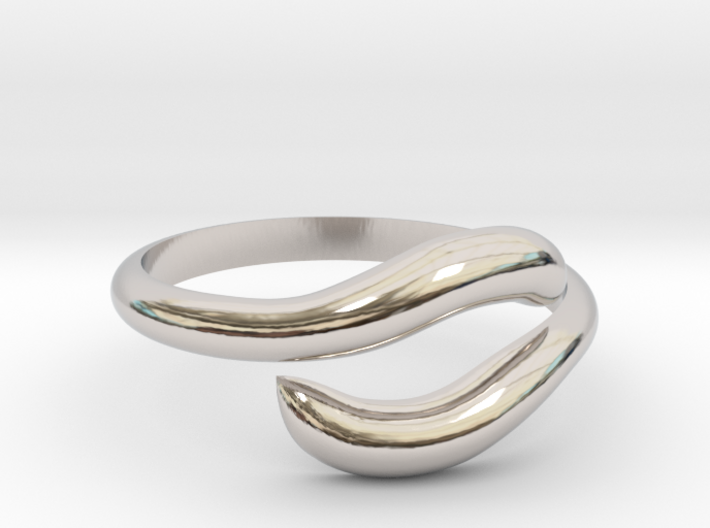 Resizable Ring Wave 3d printed