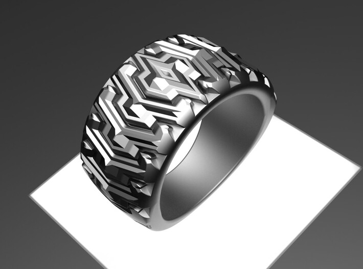 Combine  Ring Size 10 3d printed 
