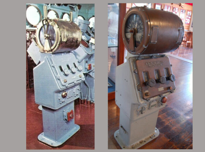 1/48 US Navy Ship's Engine Order Telegraph v3 3d printed 