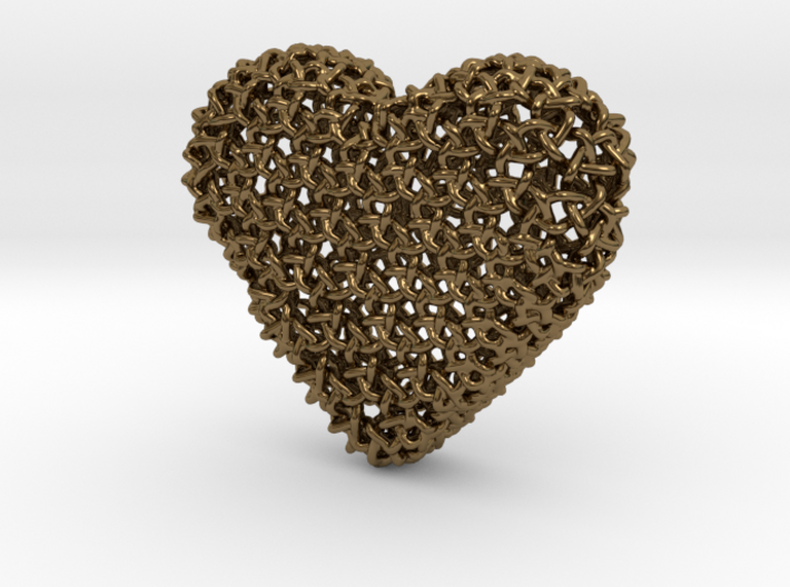 Knots Heart pendand 3d printed
