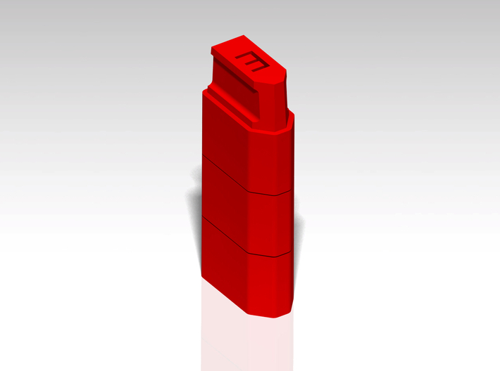 XT60 Safety Cap - 'E' for Empty - Stackable 3d printed Stackable