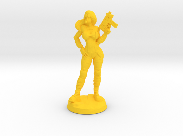 Post Apocalyptic Pin-up 3d printed 