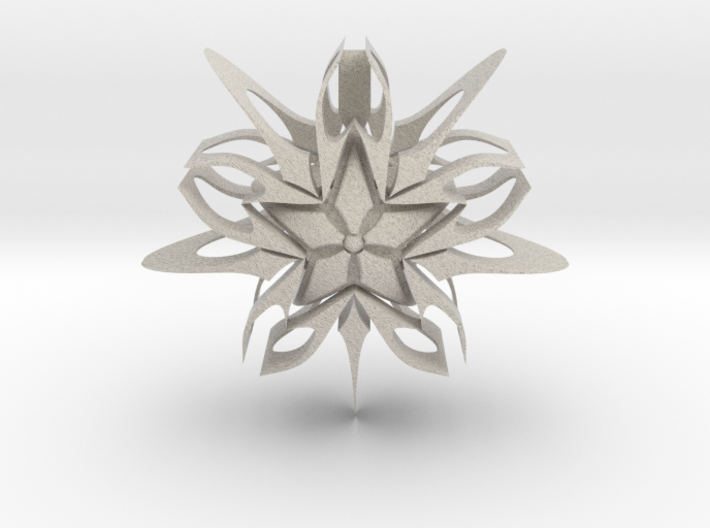 Devious Star Pendant v1 3d printed