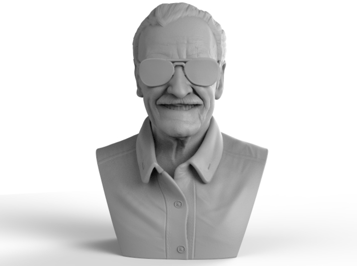 4 Inch Stan Lee Bust 3d printed 