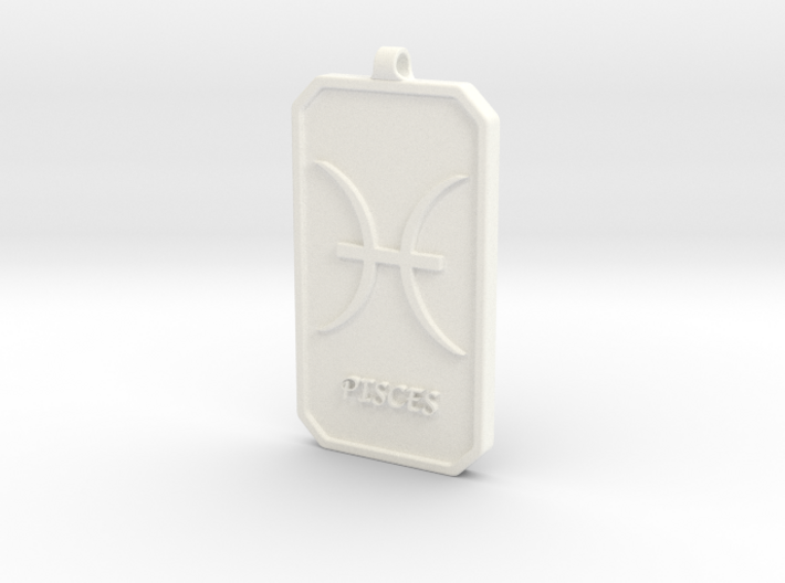 Zodiac Dogtag/KeyChain-PISCES 3d printed