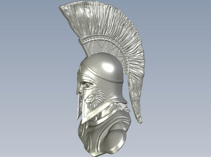 1/9 scale Leonidas I king of Sparta 480 BC bust 3d printed 