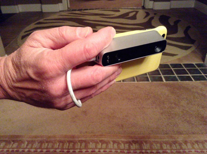 iPhone 6s Plus Case for Structure Sensor 3d printed One-handed scanning works well (despite having big, ugly hands)