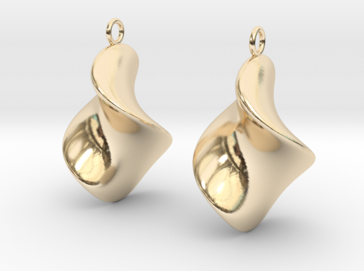 Chips earrings 3d printed