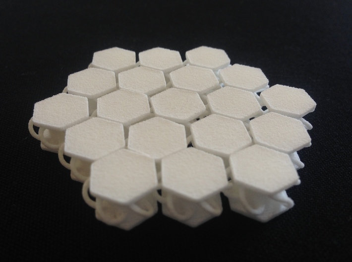 Hex_ conection_prototype.  3d printed 