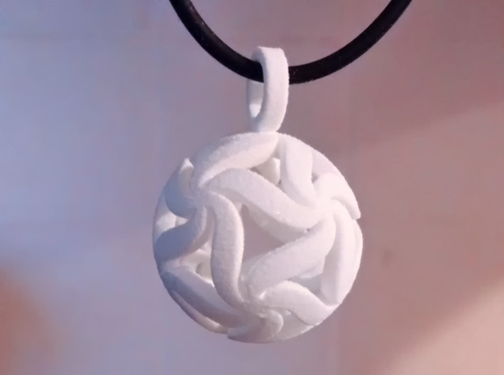 Star Ball Floral (Pendant Size) 3d printed 