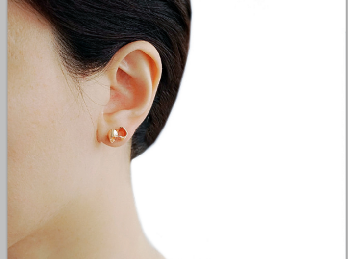 Infinity knot earrings 3d printed