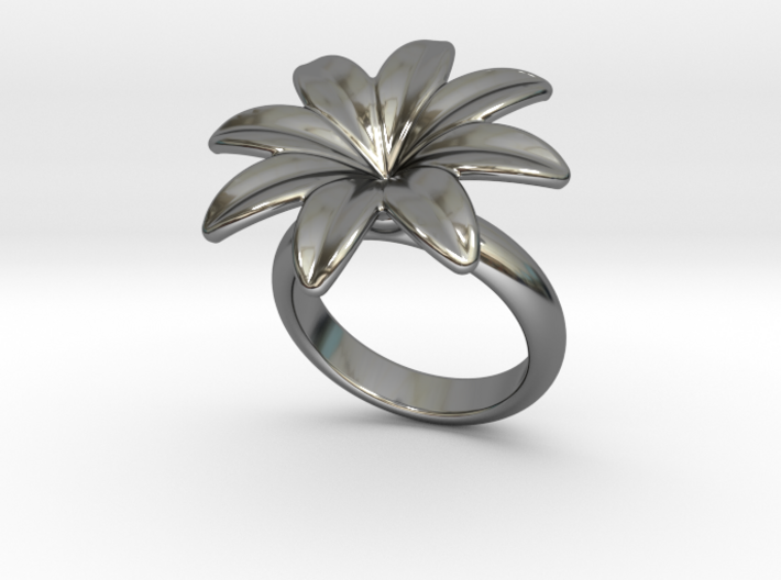 Flowerfantasy Ring 14 - Italian Size 14 3d printed