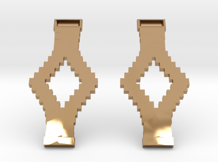 Tetris Earrings 3d printed