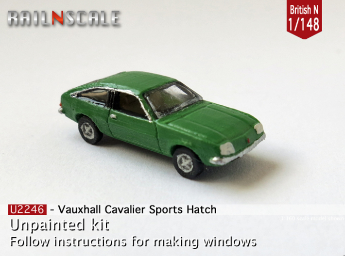 Vauxhall Cavalier Sports Hatch (British N 1:148) 3d printed