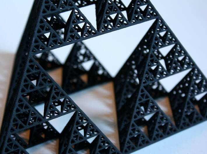 Sierpinski tetrahedron level 5 3d printed