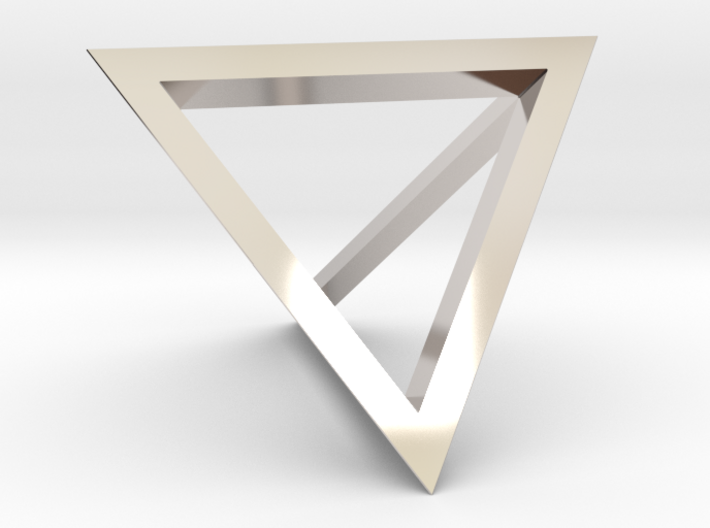 Tetrahedron Pendant 3d printed