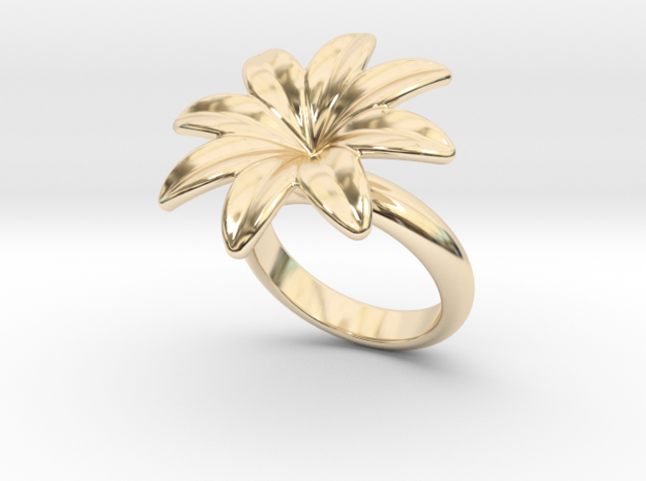 Flowerfantasy Ring 22 - Italian Size 22 3d printed