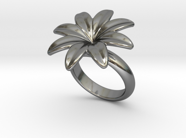 Flowerfantasy Ring 25 - Italian Size 25 3d printed