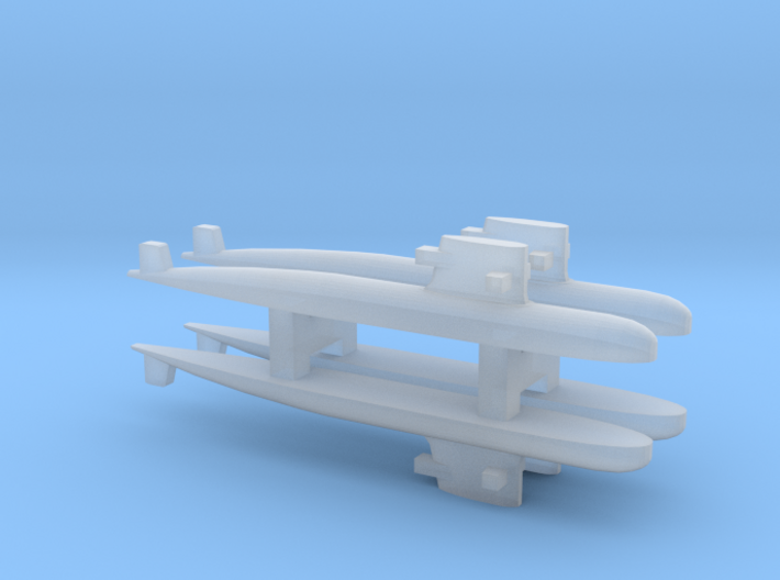 PLA[N] 039G Submarine x 4, 1/3000 3d printed