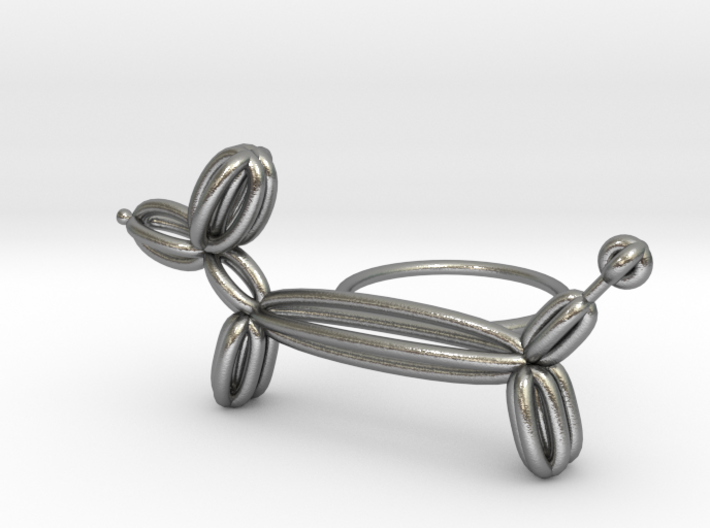 Long Balloon Dog Ring size 3 3d printed