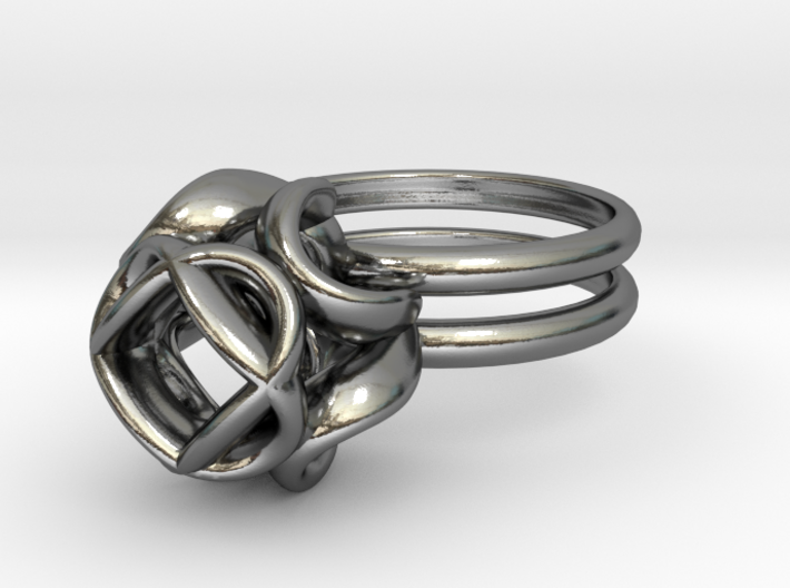 Single Rose Ring size 2 3d printed