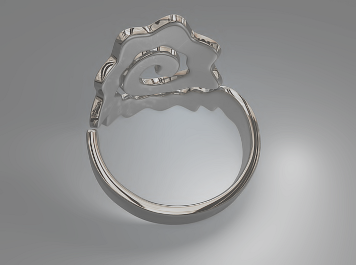 Spiral Ring 3d printed Spiral ring (Silver)
