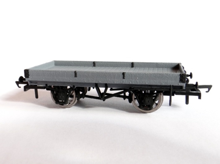 LNWR 18ft, 1 Plank Open Wagon (Diagram 103) 3d printed A (Badly) Painted Example