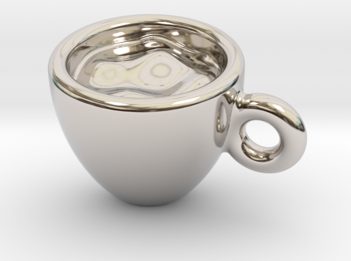 Coffee Cup Earring Or Pendant 3d printed