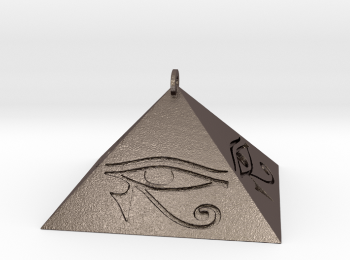 Pyramid Pendant (Engraved) 3d printed