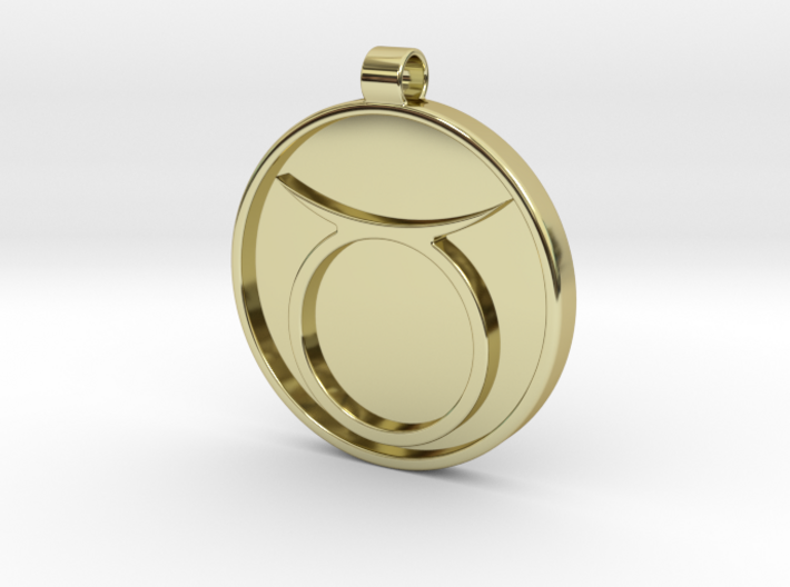 Zodiac KeyChain Medallion-TAURUS 3d printed