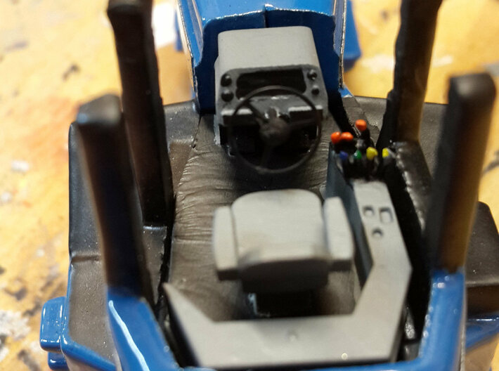 Versatile New Holland Ford 9880 Interior 3d printed Levers and Steering wheel NOT INCLUDED
