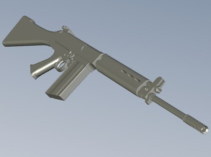 1/18 scale FN FAL Fabrique Nationale rifles x 5 3d printed 
