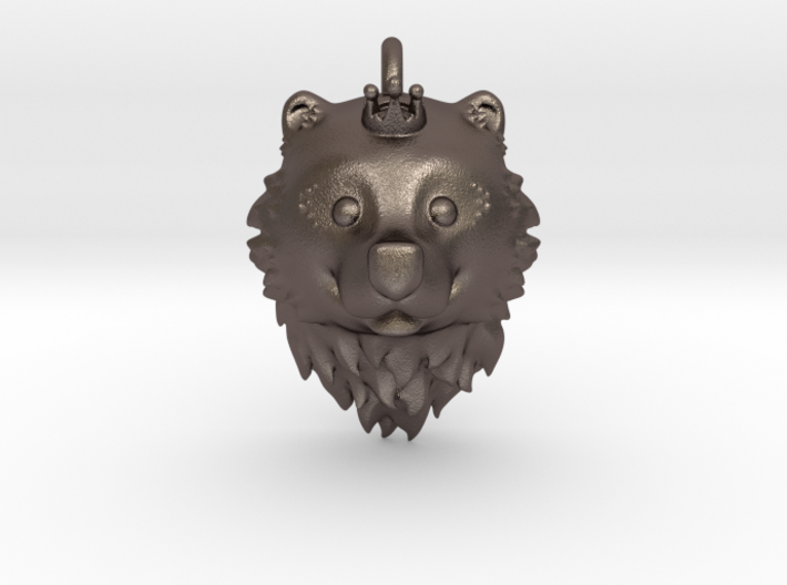 Bear Queen Pendant 3d printed