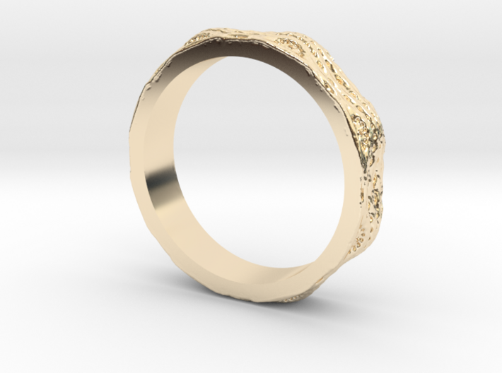 Fractal Braid Ring 3d printed