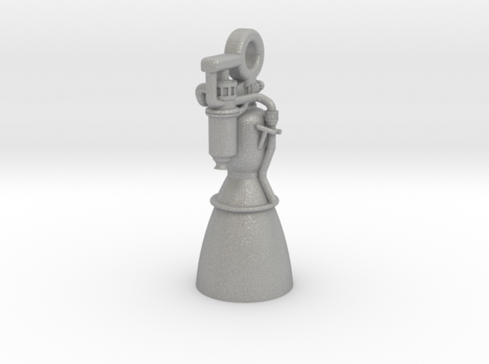 Rocket Engine Key Fob 3d printed