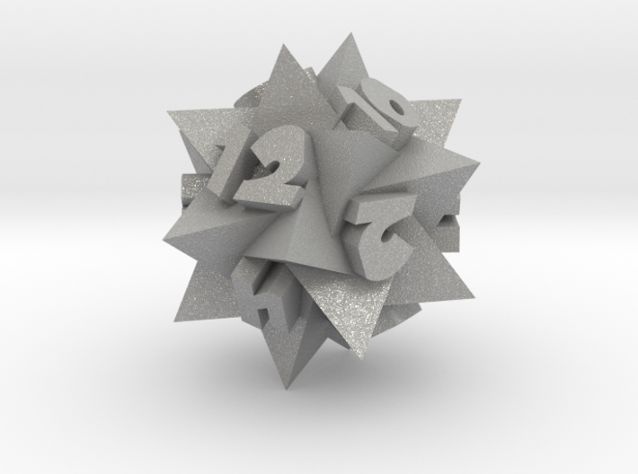 Compound of 5 Tetrahedra as d12 3d printed