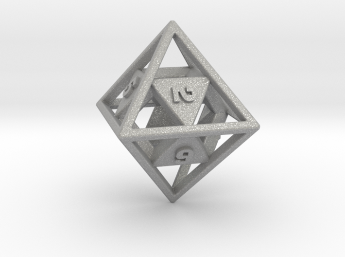 &quot;Open&quot; d8 - Eight-sided die 3d printed