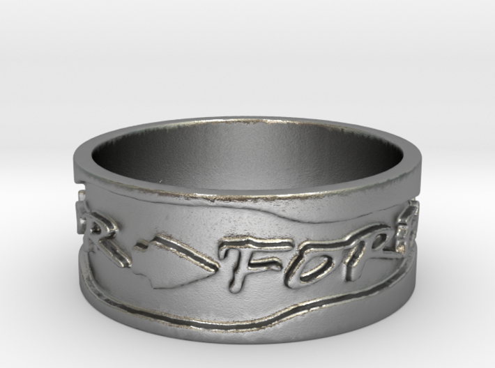 Warrior Forever Ring (Size 4) 3d printed