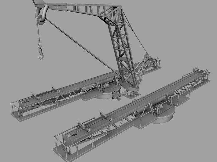 1/128 USN Aircraft Crane 3d printed