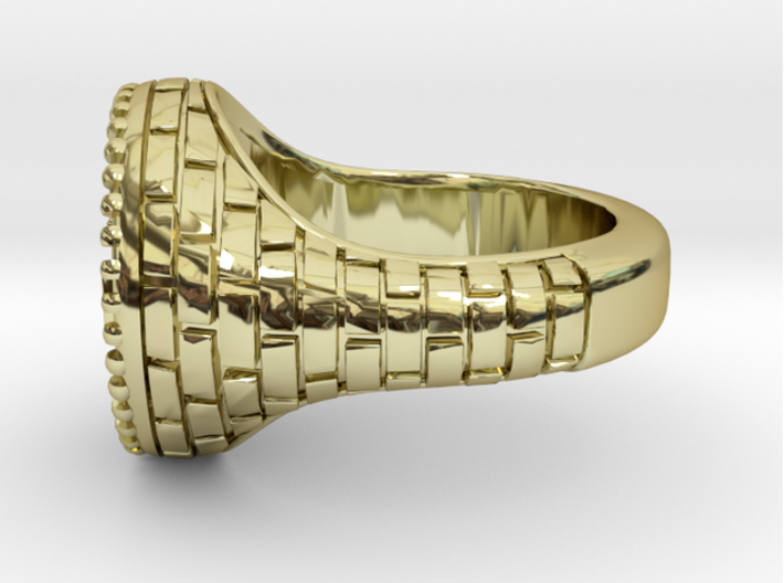 DIOMEDE Ring 3d printed DIOMEDE Ring in 18k Gold Plated