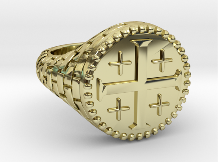 DIOMEDE Ring 3d printed DIOMEDE Ring in 18k Gold Plated