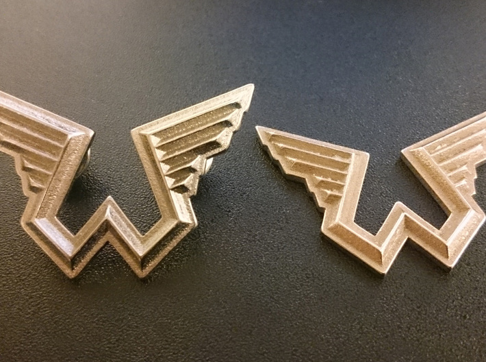 Wings Logo Necklace Pendant 3d printed 
