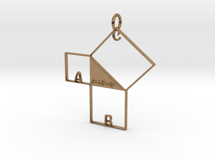 Pythagorean Pendant 3d printed