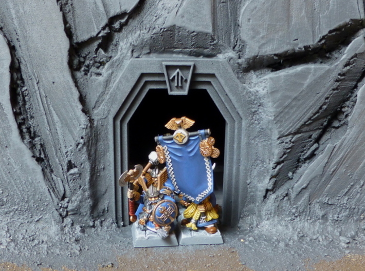 Dwarf Mine Door 3d printed