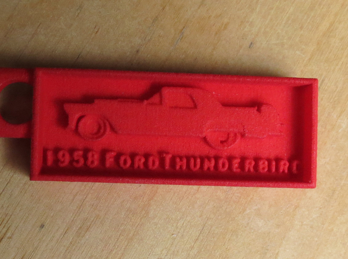 1958 Ford Thunderbird Key Chain 3d printed 