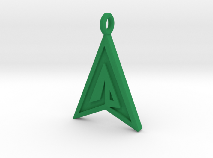 Green Arrow Keychain 3d printed 